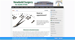 Desktop Screenshot of newboldsurgery.co.uk